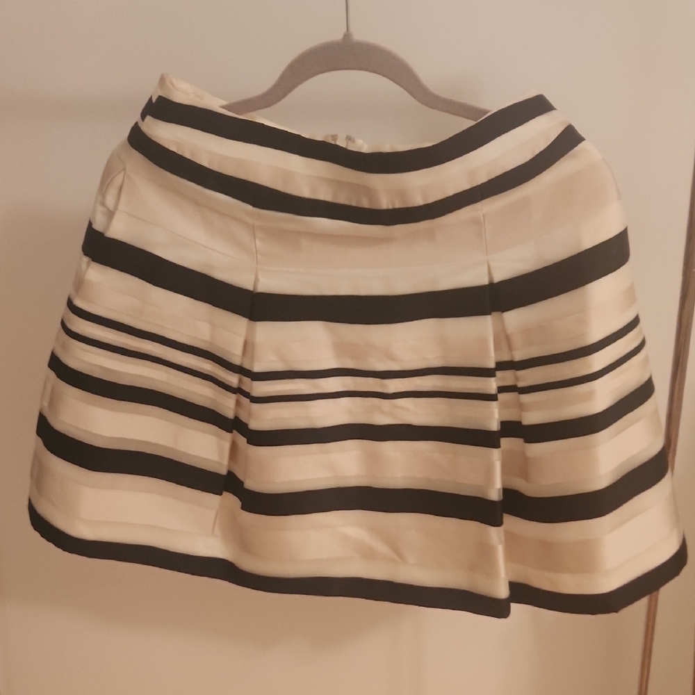 Striped Black and Cream Skirt